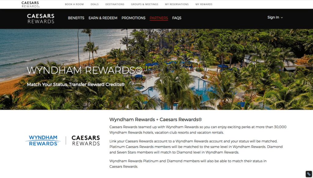How to Match Wyndham to Caesars Diamond A New Way to Save on Vegas